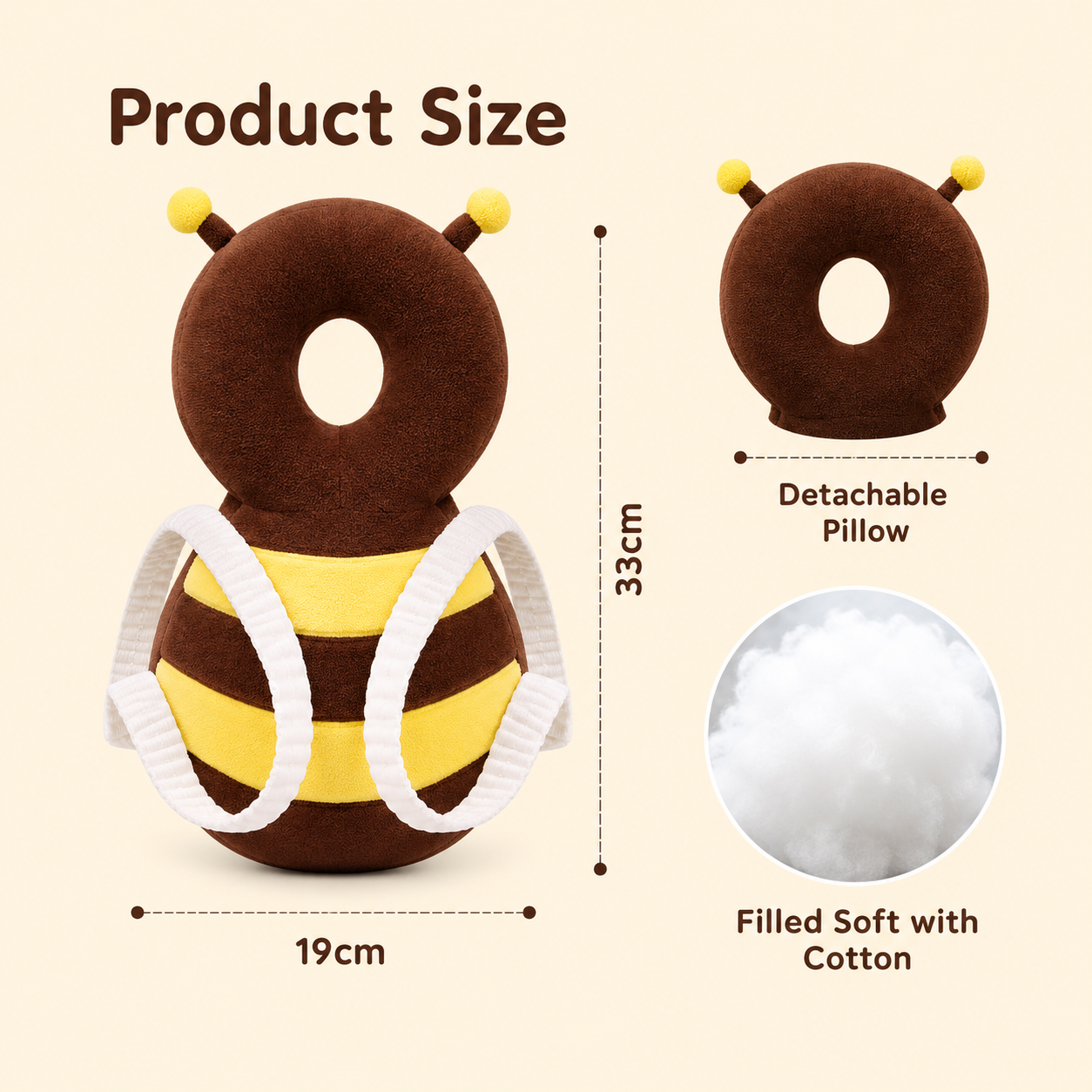 Baby Angel Wings Head & Back Protector